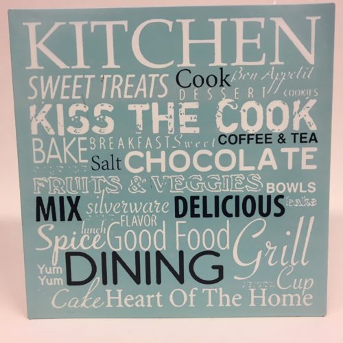 Tekstbord kitchen cook dining mix-voor in de keuken