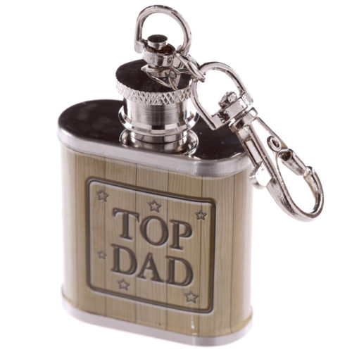 Sleutelhanger heupfles voor vader Top dad