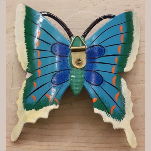Hollandse wand vlinder 17 centimeter blauw 2