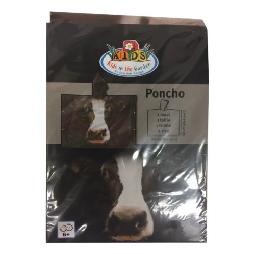 Poncho voor kinderen koe