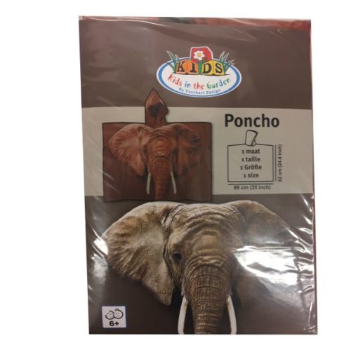 Poncho voor kinderen olifant