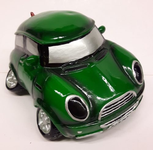 Spaarpot auto minicooper groen