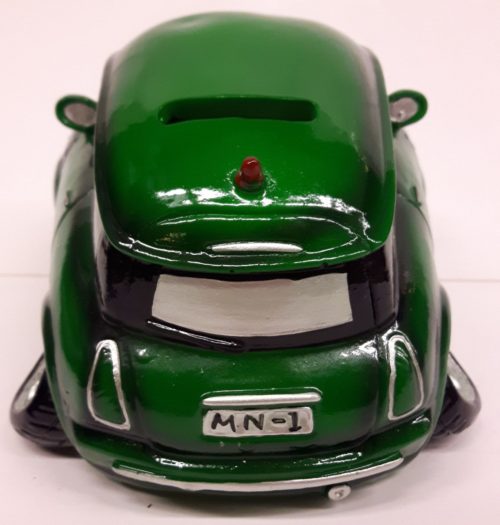 Spaarpot auto mini groen