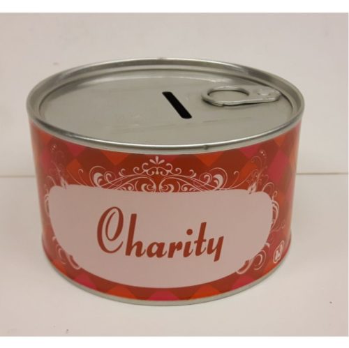 Spaarpot spaarblik voor Charity
