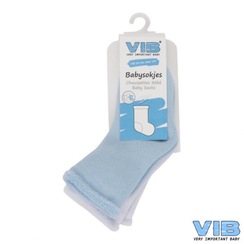 Babysokjes VIB in wit en blauw