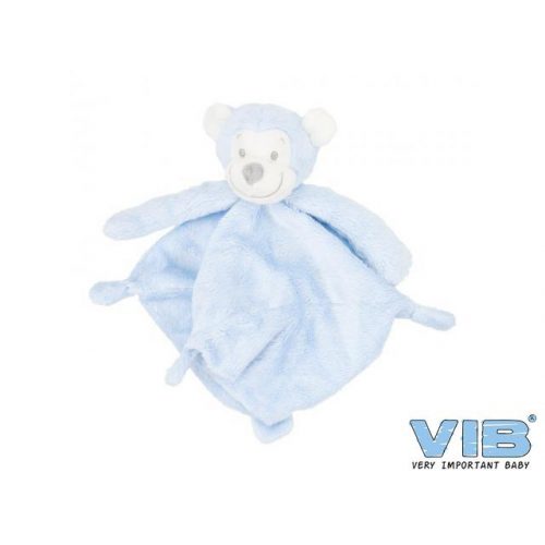 Baby knuffeldoekje VIB aap blauw roze of wit