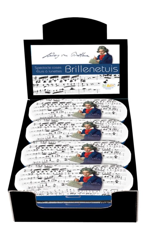 Brillenkoker Beethoven met bladmuziek print