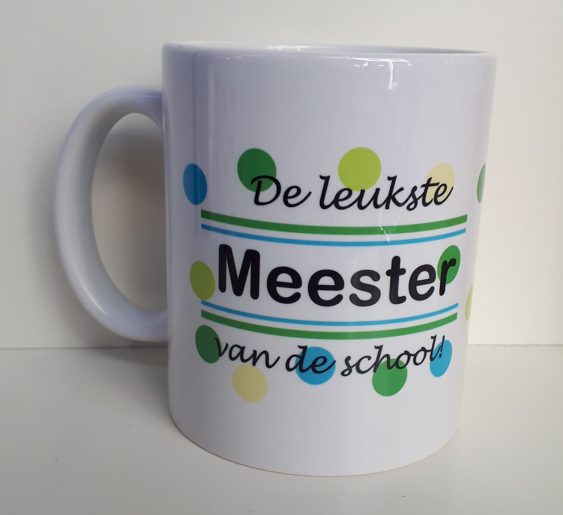 native afbetalen klep Mok met opdruk De leukste MEESTER van de school