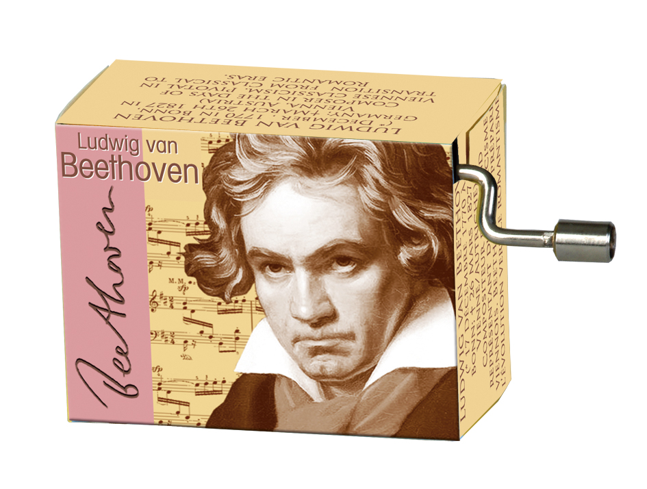 zebra Kast ze Muziekdoosje componisten Beethoven melodie für Elise