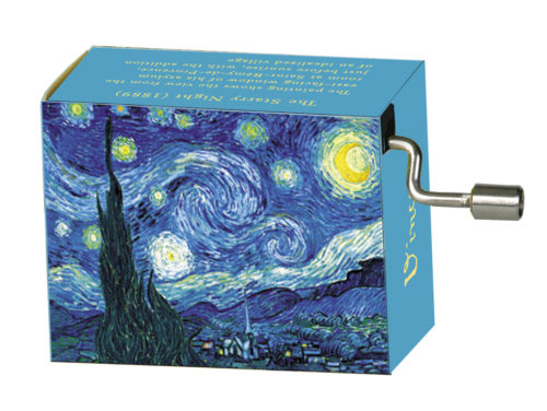 Muziekdoosje kunstenaars Van Gogh Starry night melodie Flower Waltz van Tchaikowski