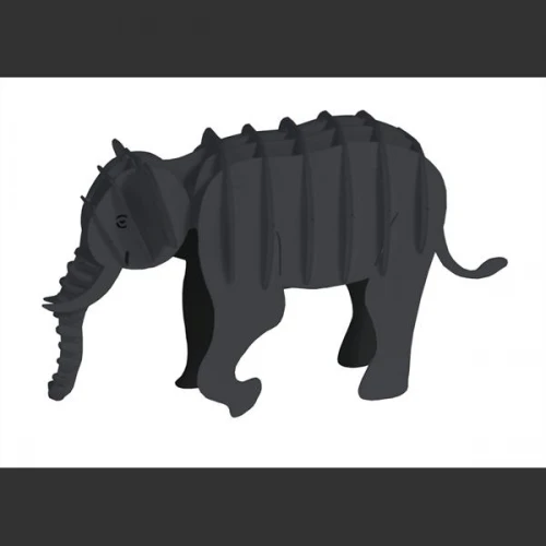 3D puzzel en bouwpakket karton model olifant