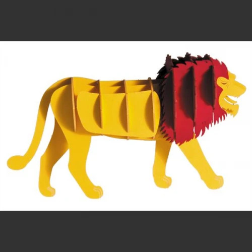 3D puzzel en bouwpakket karton model leeuw