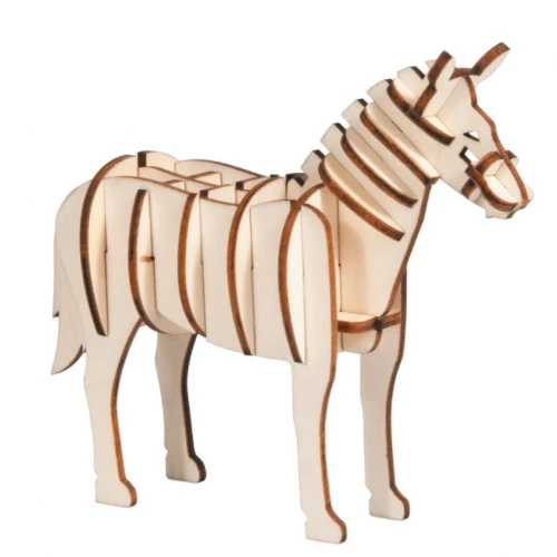 3D puzzel paard van hout