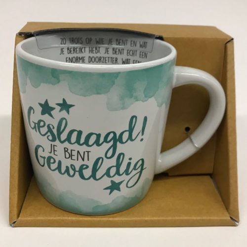 Mok Geslaagd je bent geweldig