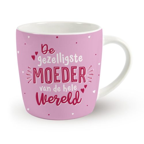 Mok roze de gezelligste moeder van de hele wereld