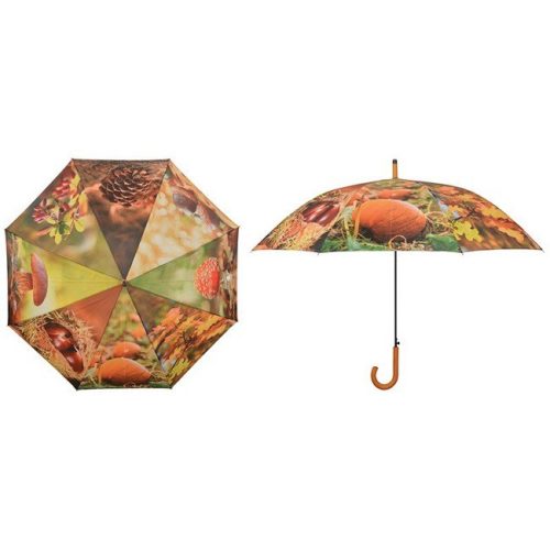 Paraplu herfst bladeren paddestoelen en pompoen van Esschert design