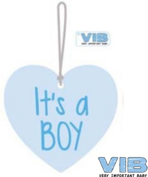 Kasthanger hart roze it's a boy van VIB