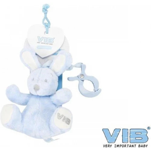 Baby speelgoed activity konijn met clip blauw van VIB