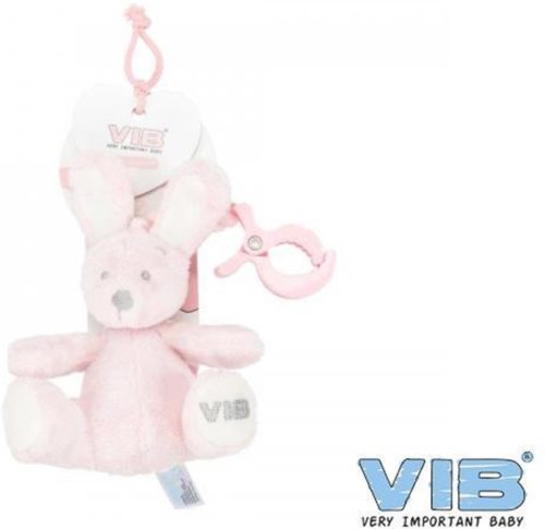 Baby speelgoed activity konijn met clip roze van VIB