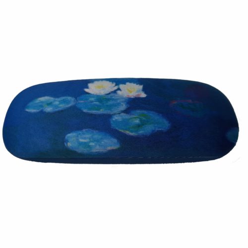 Luxe brillenkoker Claude Monet Waterlelies met poetsdoek