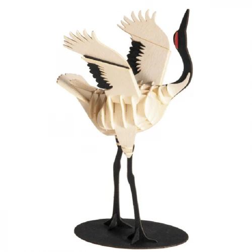 3D puzzel en bouwpakket zwart witte kraanvogel