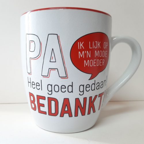 Mok PAPA ik lijk op mijn mooie moeder, heel goed gedaan, bedankt