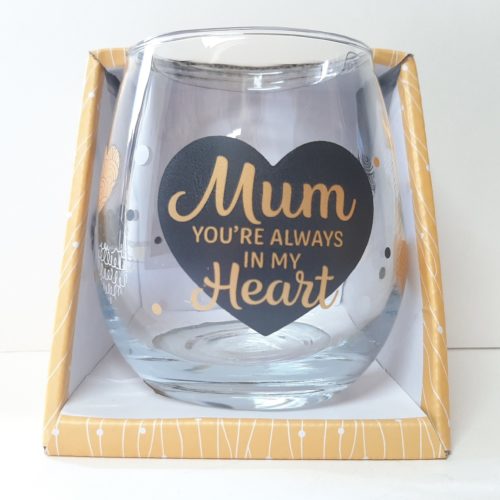 Wijn- waterglas MUM you are always in my heart