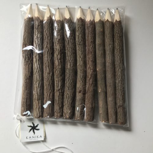 Fairtrade potloden set grijs groot uit Thailand