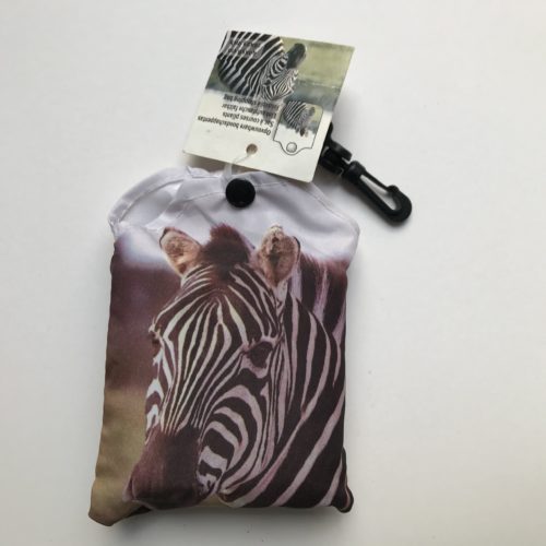 Nylon vouwtasje Zebra