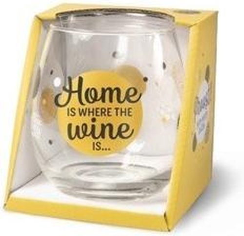 Water- wijnglas Home is where the wine is
