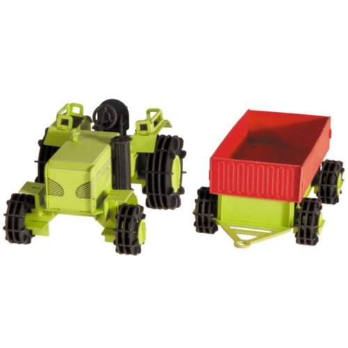 3D puzzel en bouwpakket tractor met aanhangwagen