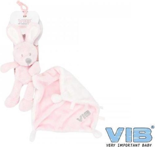 Baby knuffeldoekje VIB konijn roze