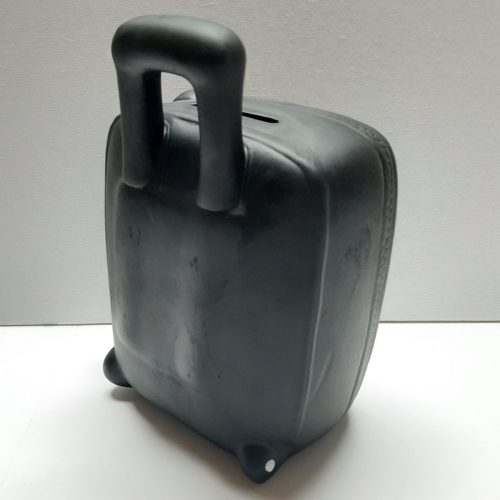 Spaarpot vakantie koffer trolly zwart 4