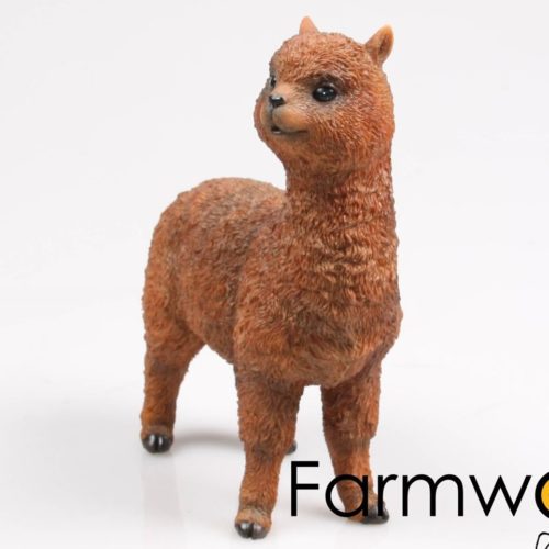 Alpaca bruin beeldje van 21cm