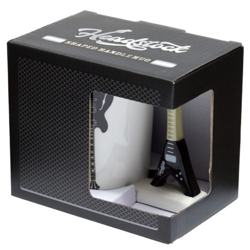 Mok rock gitaar zwart wit met oor in 3D