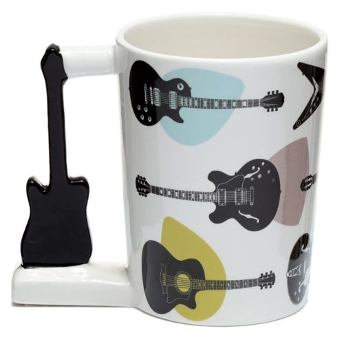 Mok rock gitaren en plectrums met oor in 3D