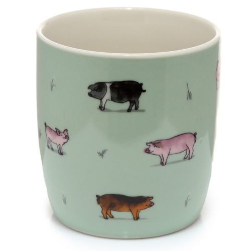 Mokken set boerderij kippen en varkens in mooie geschenkverpakking