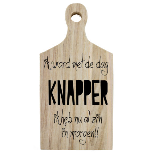 Borrelplank Humor Ik word met de dag knapper