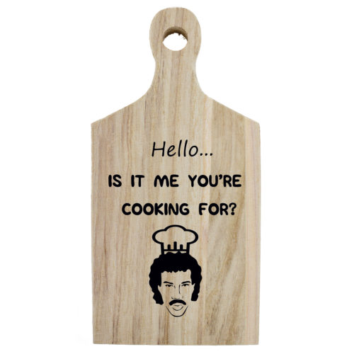 Borrelplank humor Hello, is it me vou're cooking for