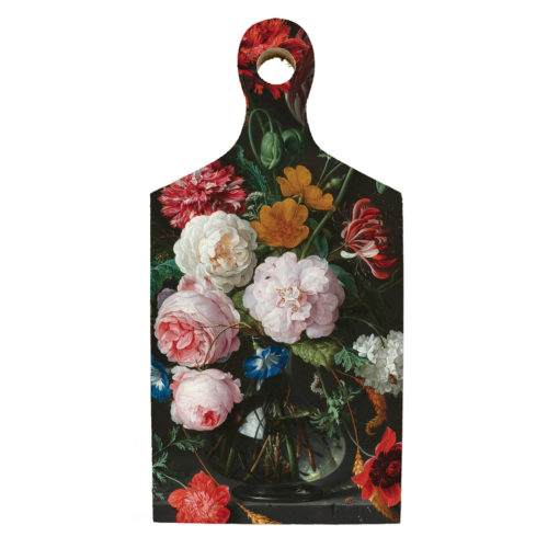 Borrelplank kunstenaars De Heem met bloemen