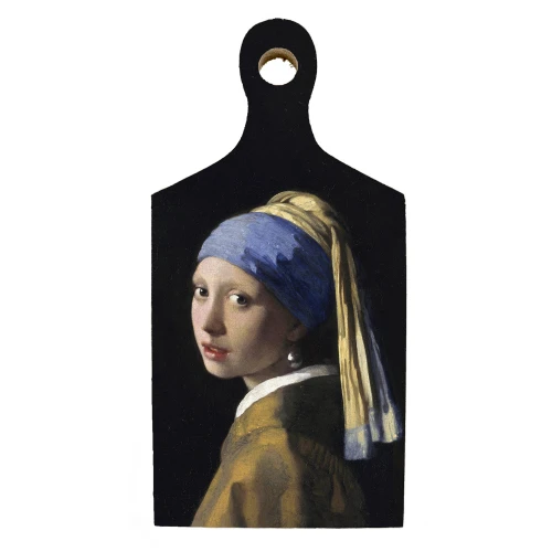 Borrelplank kunstenaars Vermeer Meisje met de parel