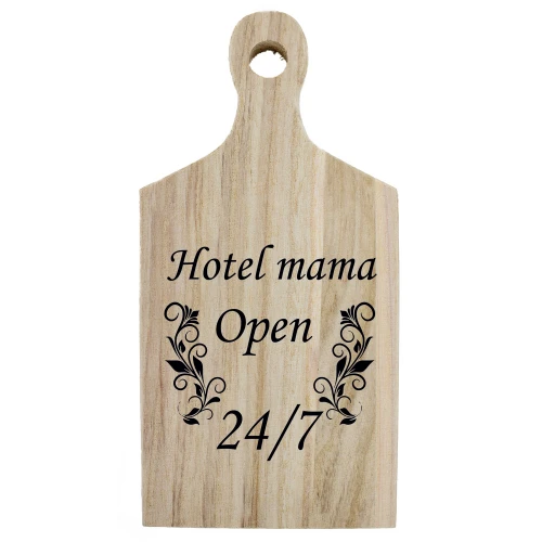 Borrelplank quote Hotel mama open 24-7