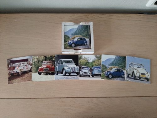 Onderzetters auto's Citroën 2CV set van 6