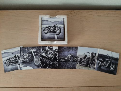 Onderzetters motoren Harley Davidson set van 6 stuks