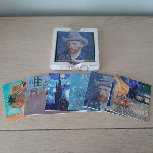 Onderzetter set Vincent van Gogh 6 stuks van hout