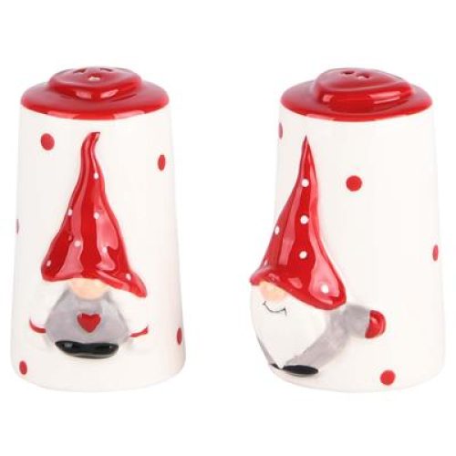 Peper en zout stel kabouter kerstman
