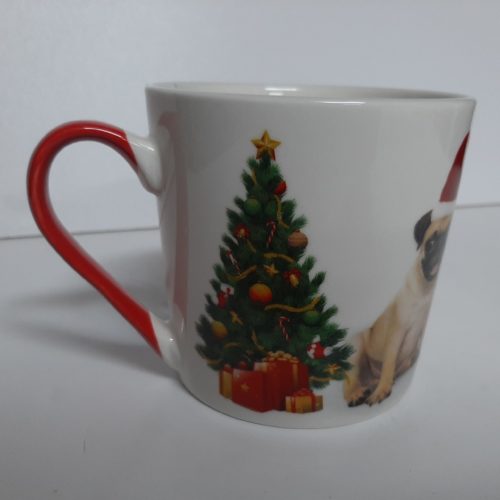 Kerst mok honden pups met kerst muts-V1