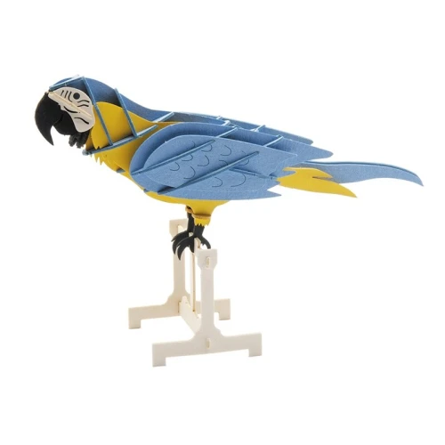 3D puzzel en bouwpakket papegaai van karton