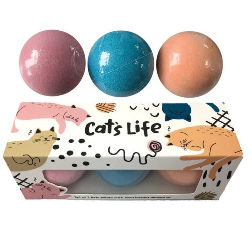 Cadeauset bad bruisballen katten - cats life