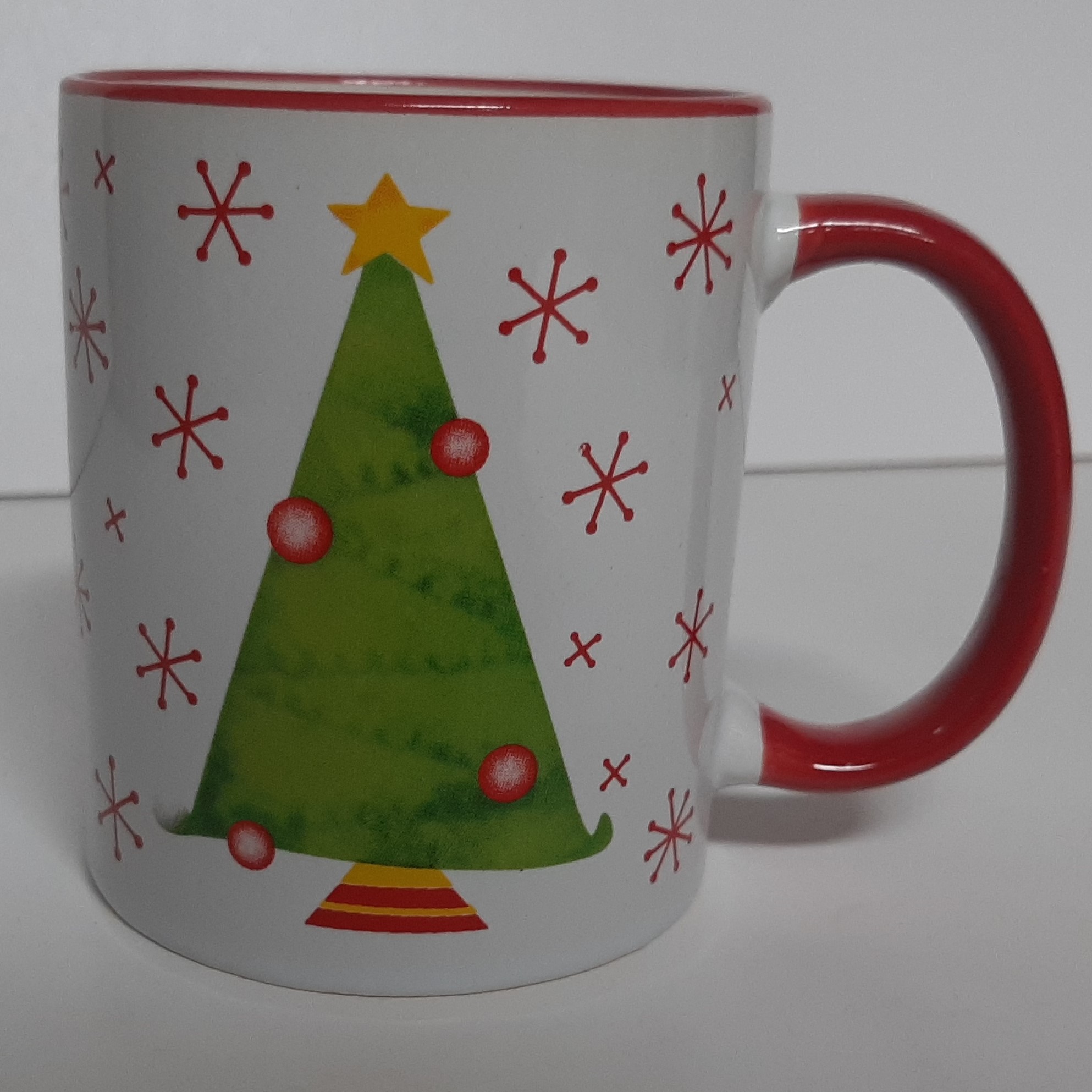 Kerst mokken set met kerstman kerstboom en sneeuwpop. 3 stuks